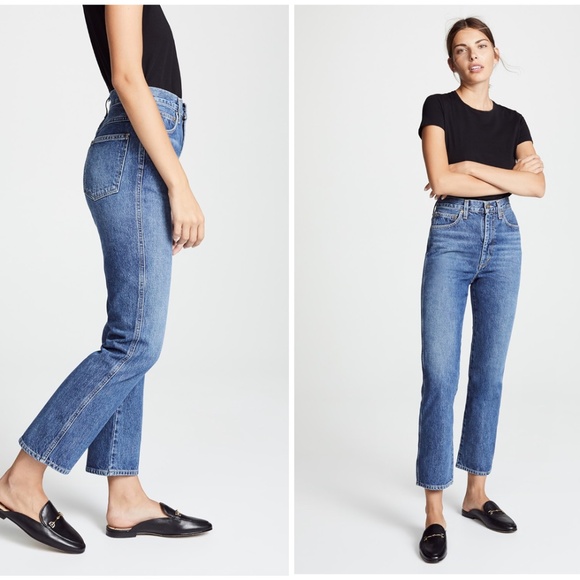 Agolde Pinch Waist High Rise Kick Jeans - 28 - Picture 2 of 10